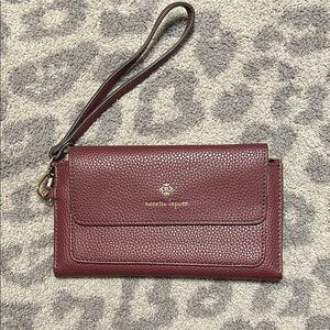 Nanette Lepore Burgundy Wristlet Clutch